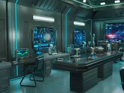 Sci Fi Interior laboratory 3D model