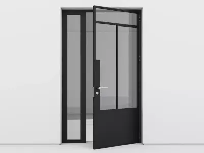 Aluminium door 158 3D model