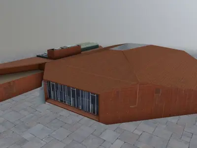 Nice Buildings Pack Low-poly 3D model