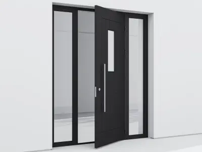 Aluminium door 88 3D model