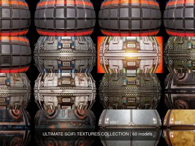 ULTIMATE SCIFI TEXTURES COLLECTION 3D Model Pack