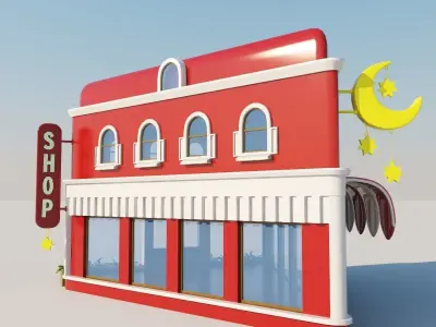 Arabian Shop casual asset 3D model