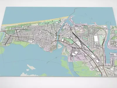 Cityscape Liepaja Latvia 3D model