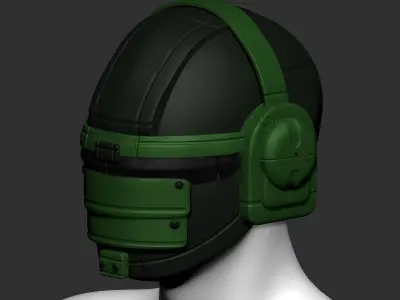 helmet fantasy high poly sculpt 3d printable 3D model