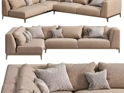 Olivier Sofa by Flou 3D model