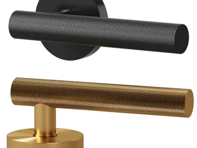 Door handles LUX and TOLLO by Meraki 3D model