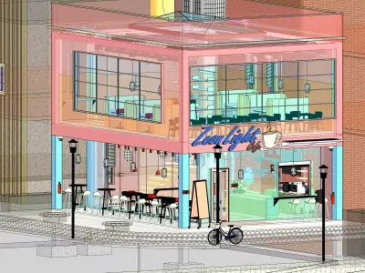 Downtown Cafe  3D model