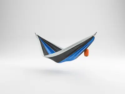 Camping Hammock 01 4K PBR 3D model
