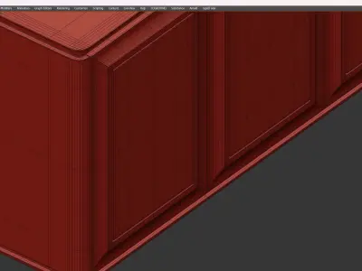 BLUEMOON SIDEBOARD Low-poly 3D model