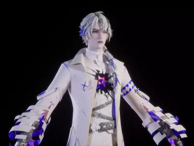 PRISM PRINCE Low-poly 3D model