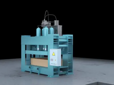 Sheet cold press 3D model