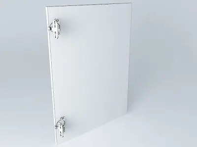 Door hinge dynamic preção Components Free 3D model