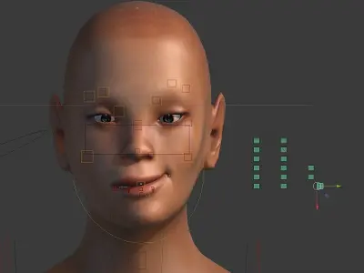 the Most Advanced Female Soldier Rigged its Here Low-poly 3D model