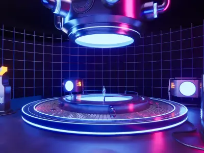 UE5 Sci-fi Lighting Studio 3D model