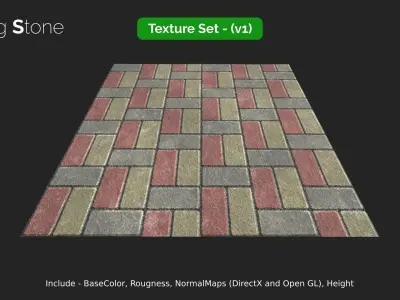 Paving Stone - small seamless textures set Texture