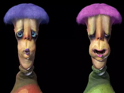 Cartoon-Style Human 1 Low-poly 3D model