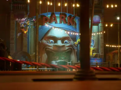 Amusement Park Environment Kit - UE5 Low-poly 3D model