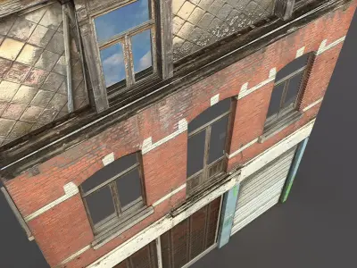 Apartment House 43 Low-poly 3D model