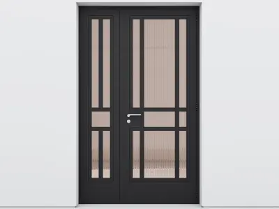 Aluminium door 117 3D model
