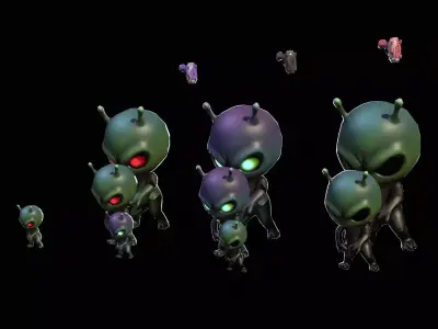 ChibiManiac7Pack1 Low-poly 3D model