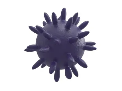 Virus v4 007 Low-poly 3D model