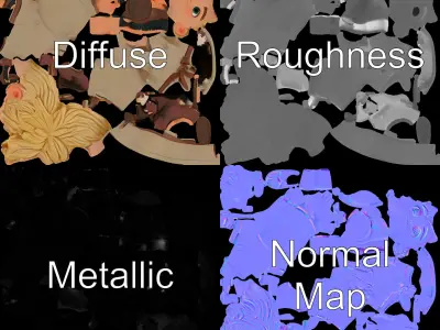 Young Adventurer Rigged and Animated D Character Model Low-poly 3D model