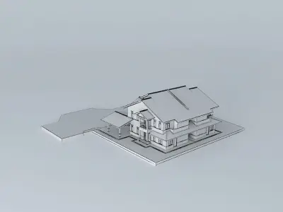 Double Storey Semi-D 2300sqft 3D model