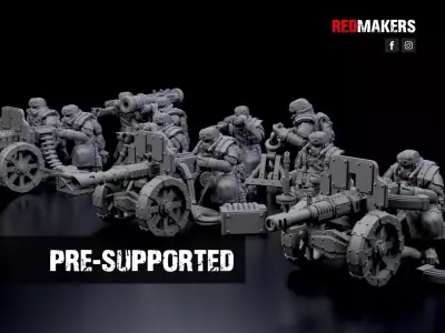 Ice Warriors - Heavy Support Squad of the Imperial Force 3D print model