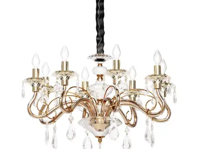 Pendant chandelier 8x40 E14 Omnilux 140770182 3D model