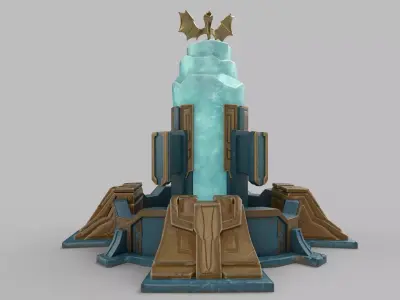 Stylized tower Low-poly 3D model buy