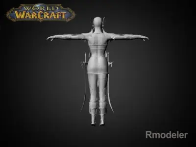 Night Elf Luna 3D model