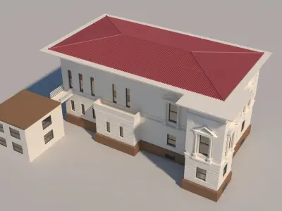 villa laurens Low-poly 3D model