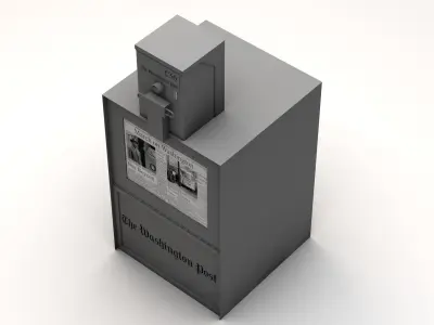 Newspaper Stand 3D model