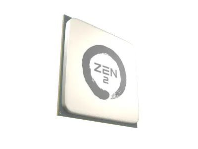 AMD AM4 Zen 2 CPU V1 001 3D model