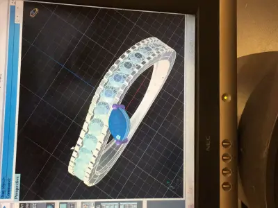 Ring light weight  3D model