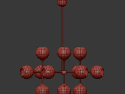 Bubble chandelier 3D model purchase