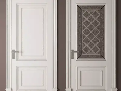 Classic door 03 3D model