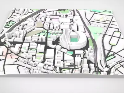 Wembley Stadium London England 3D model