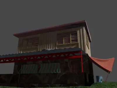 Typical Filipino House 3D model