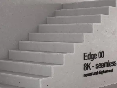 Concrete vol04 Edges 8K Seamless PBR Materials Texture