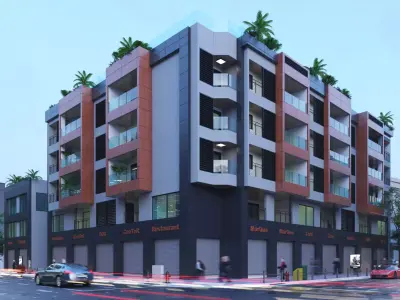 Exterior scene 3D model 3D model get