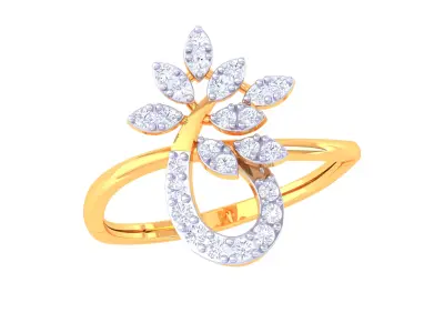 Women Ring MTL 3dm STL OBJ FBX Details 3D print model 31