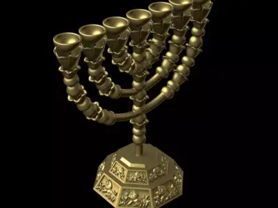 Menorah 3D print model