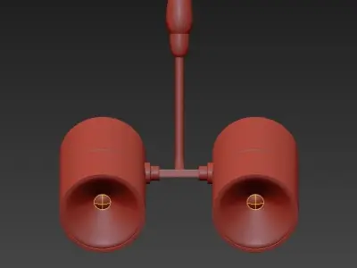 Twin lamp 3D model
