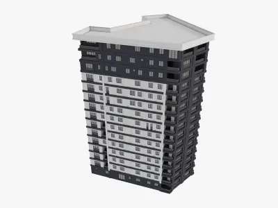 Residential Apartment Building 8 3D model