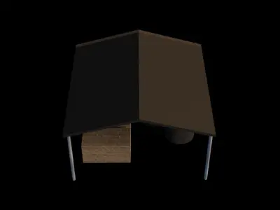 Storage Shed Low-poly 3D model