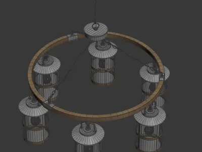 Hinkley Single Tier ceiling lamp 3D model