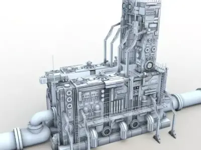 Power relay station 3D model