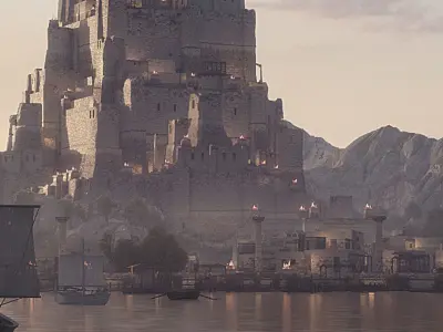 The Old Tower Low-poly 3D model