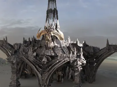 Egyptian Female Seth Temple 3D model